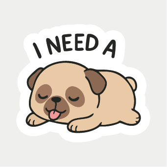 I Need a Nap Sticker