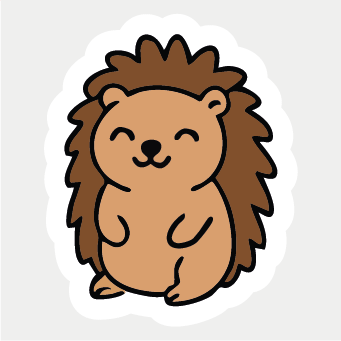 Hedgehog Sticker