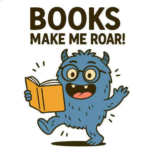 Books Make Me Roar Illustration