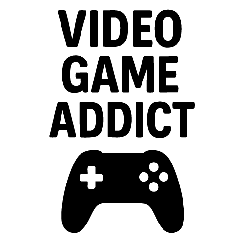 Video Game Addict Svg